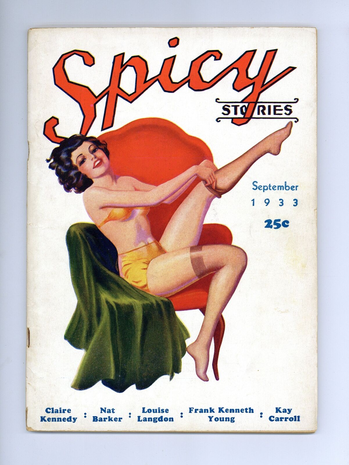 Spicy Stories 2nd Series Sep 1933 Vol. 3 #9 GD