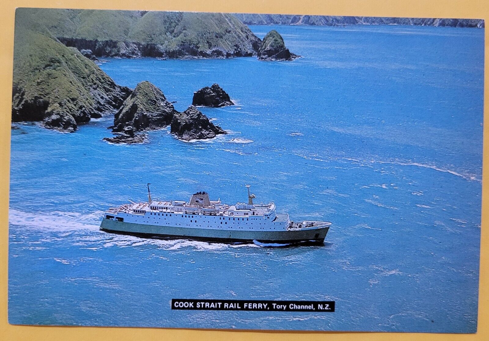 Vintage Postcard - Cook Strait Rail Ferry - Tory Channel - New Zealand