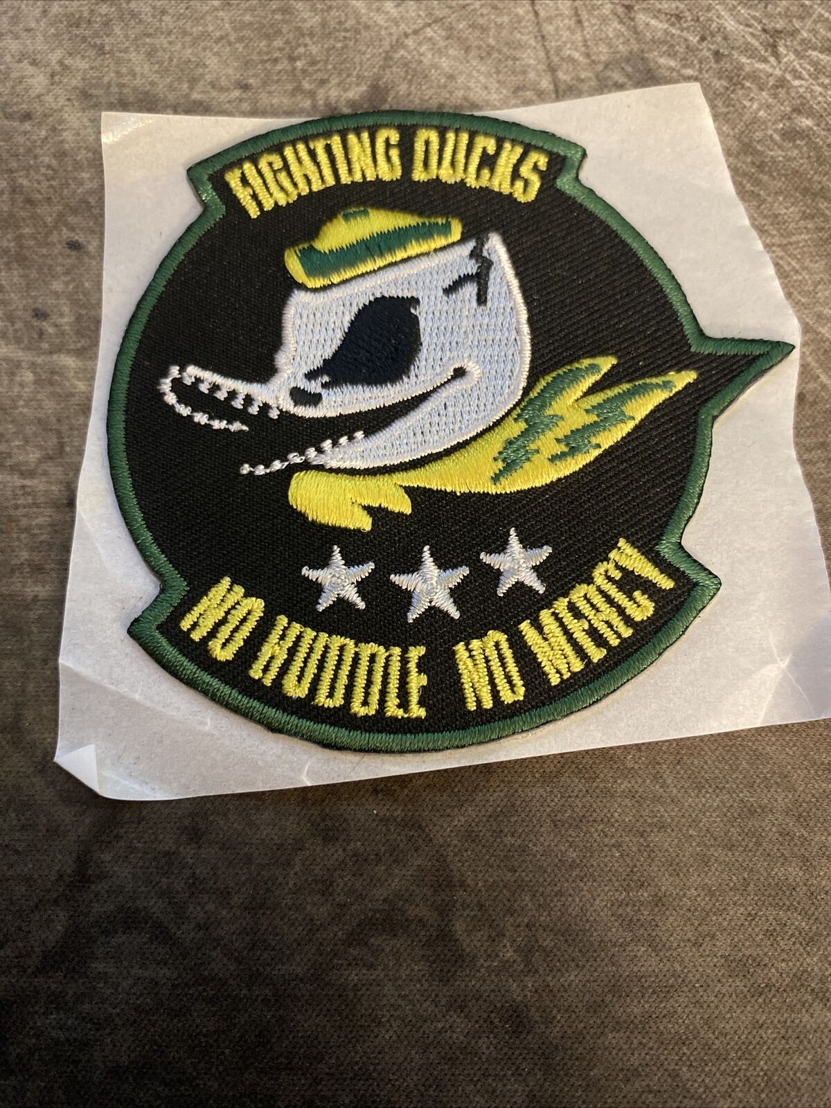 Extremly Rare Oregon Duck Patch/ sticker. No Huddle No Mercy.