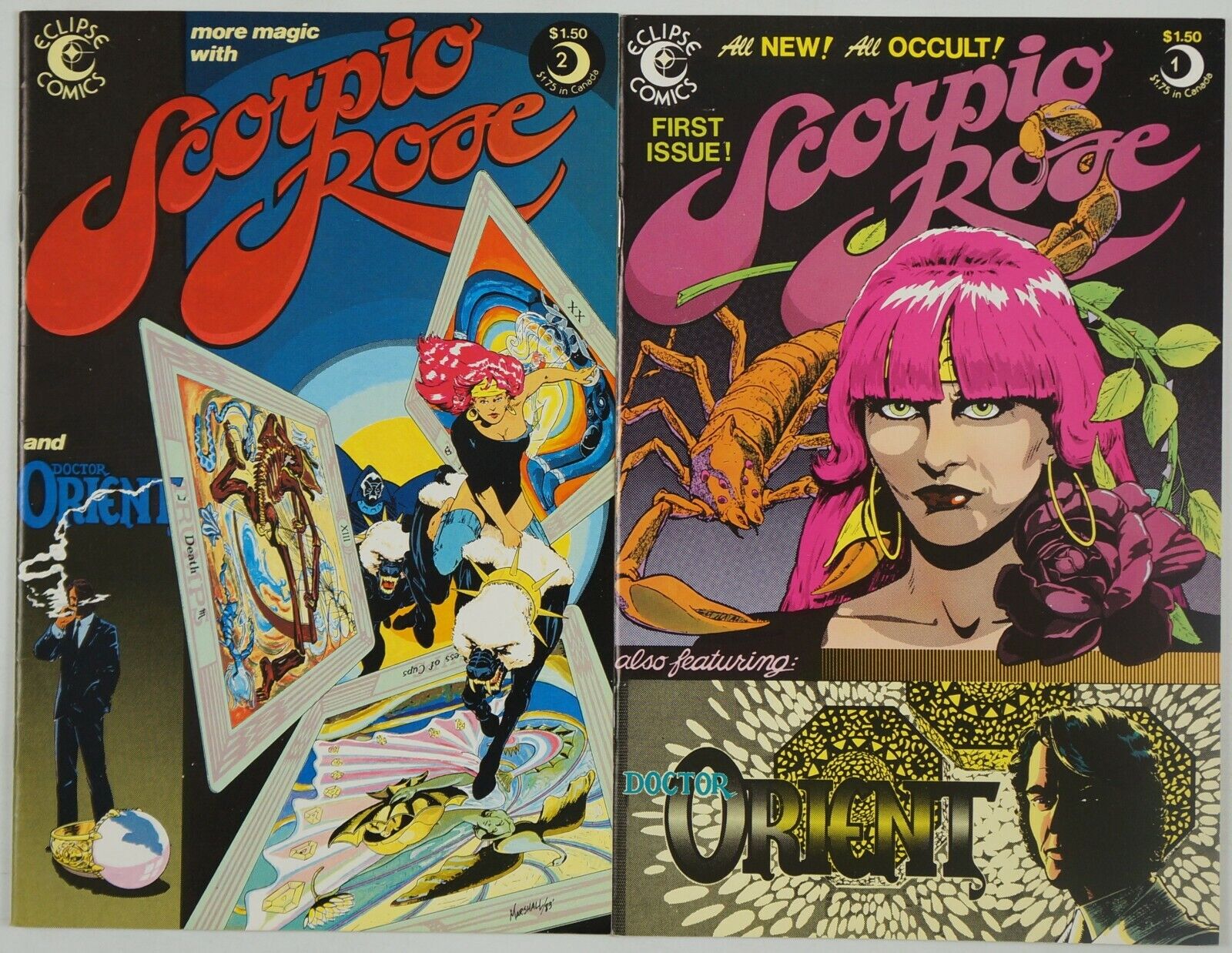 Scorpio Rose #1-2 VF/NM complete series STEVE ENGLEHART bad girl eclipse comics