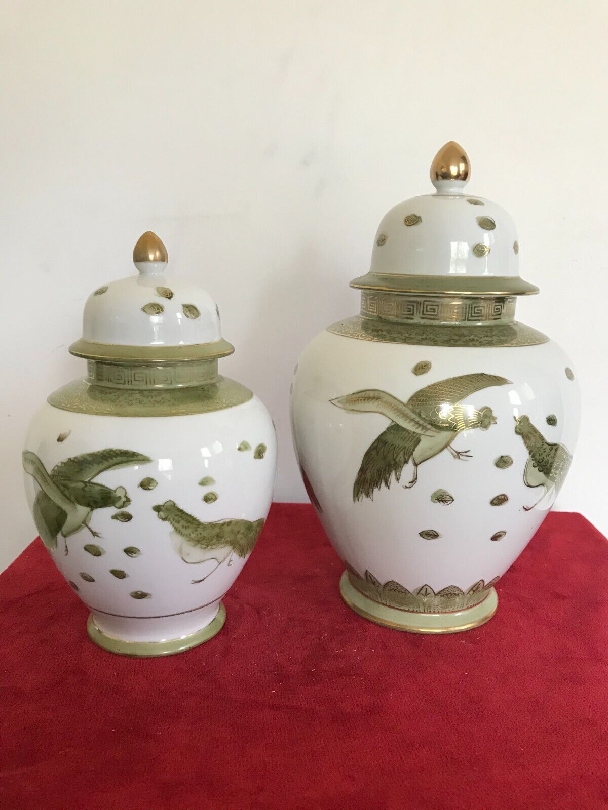 Two ventage porcelain jars made in Japan