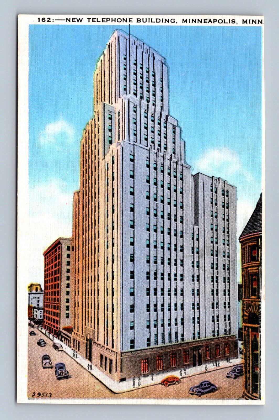 Postcard New Telephone Building Minneapolis Minnesota