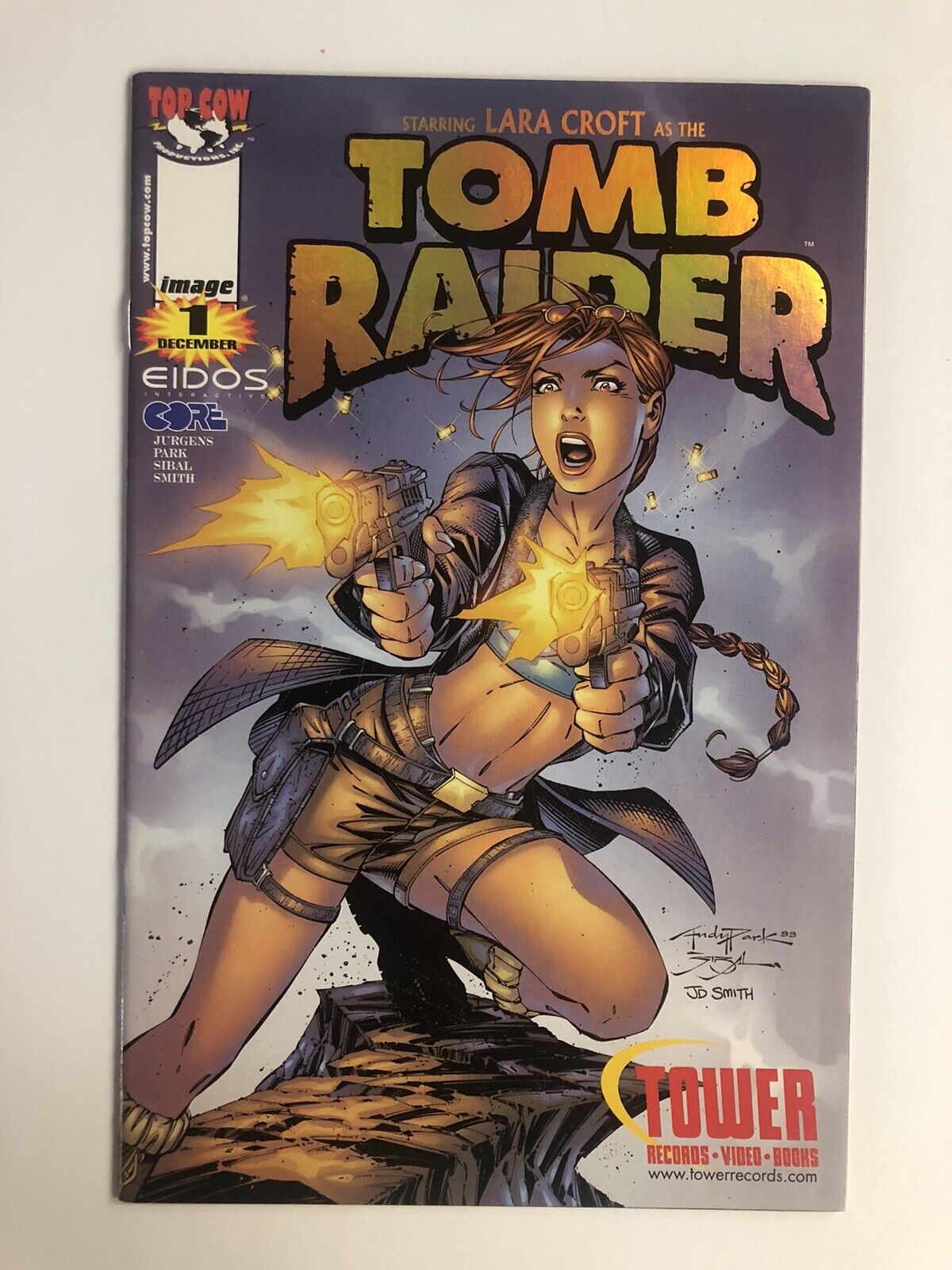 Tomb Raider  #1 Image Comics 1999 Tower Records Exclusive Gold Foil