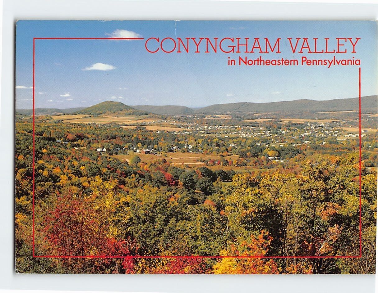 Postcard Beautiful View of Conyngham Valley Northeastern Pennsylvania USA