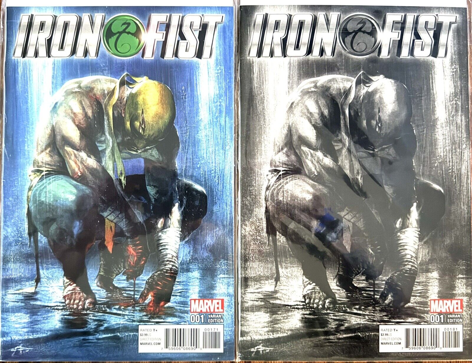 Iron Fist #1 Gabrielle Dell'Otto Trade and Virgin Variant Set Marvel 2017