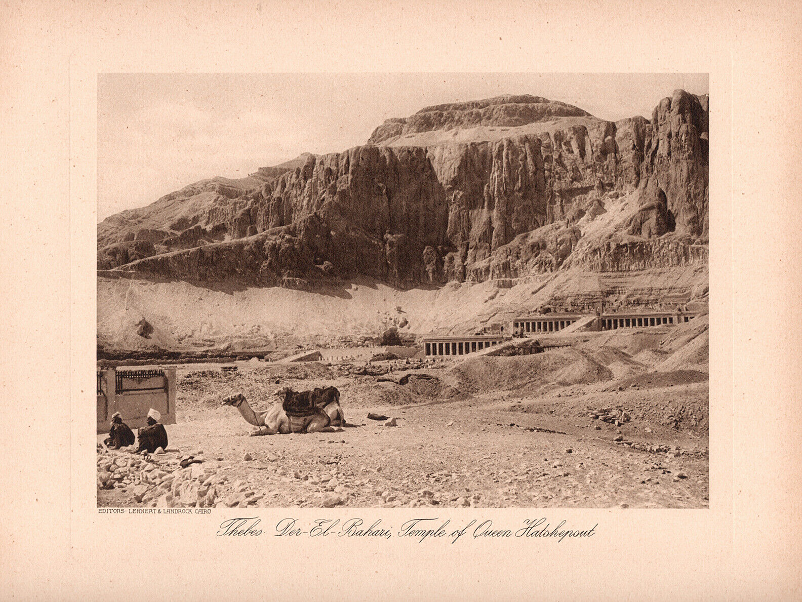 LEHNERT & LANDROCK, Upper Egypt 1925 Photogravure In the Land of the Pharaos #11