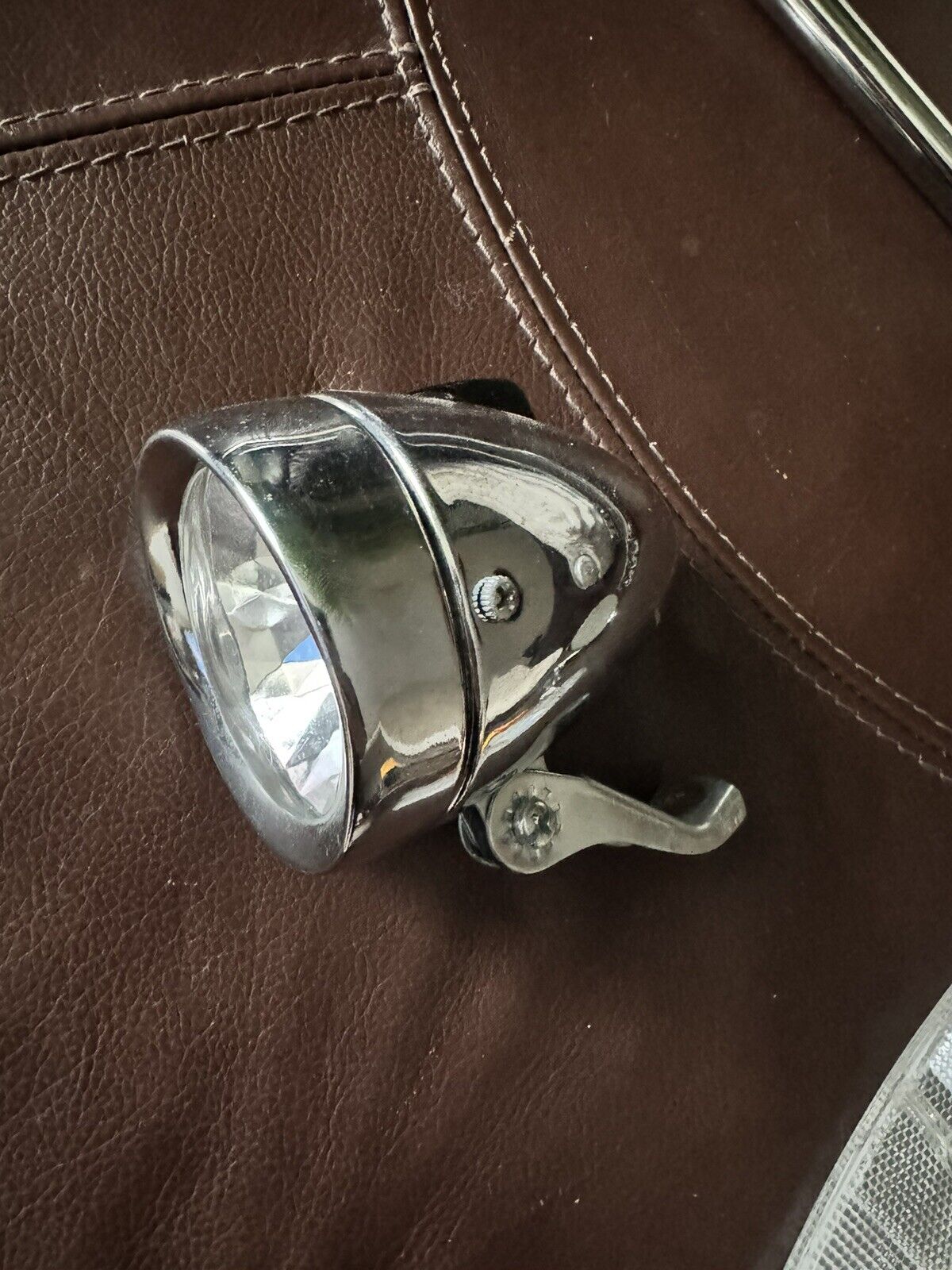 Vintage Bicycle Front Chrome Headlight