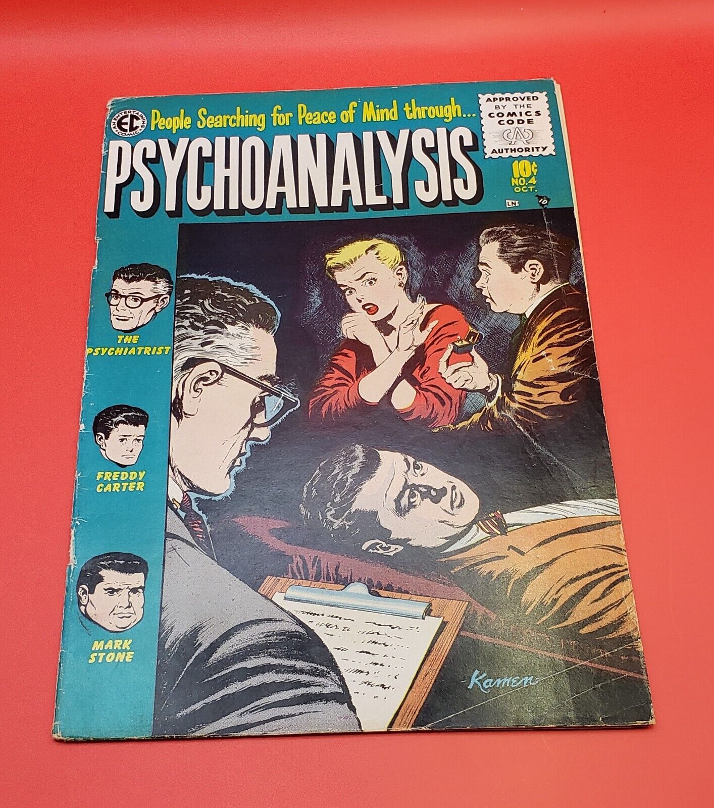 Psychoanalysis #4 EC Comics 1955 Marie Severin Golden Age GD- Staple Detached