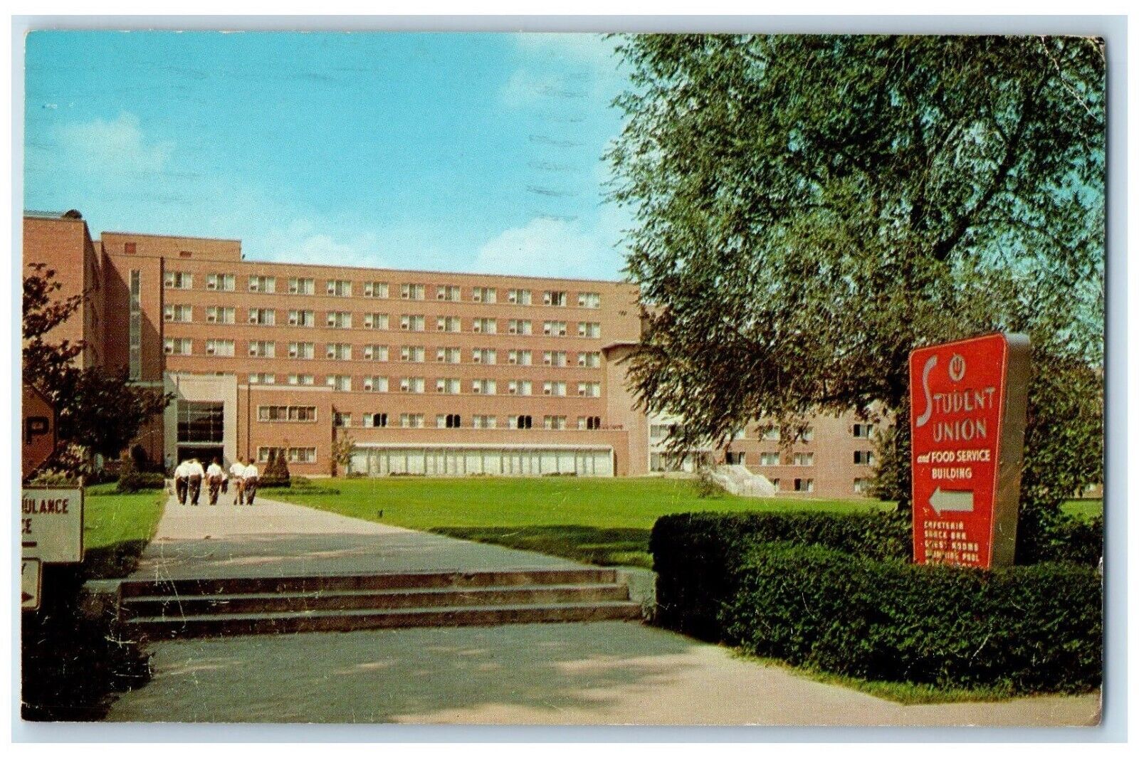 1965 Student Union & Food Service Indiana University Medical Center IN Postcard