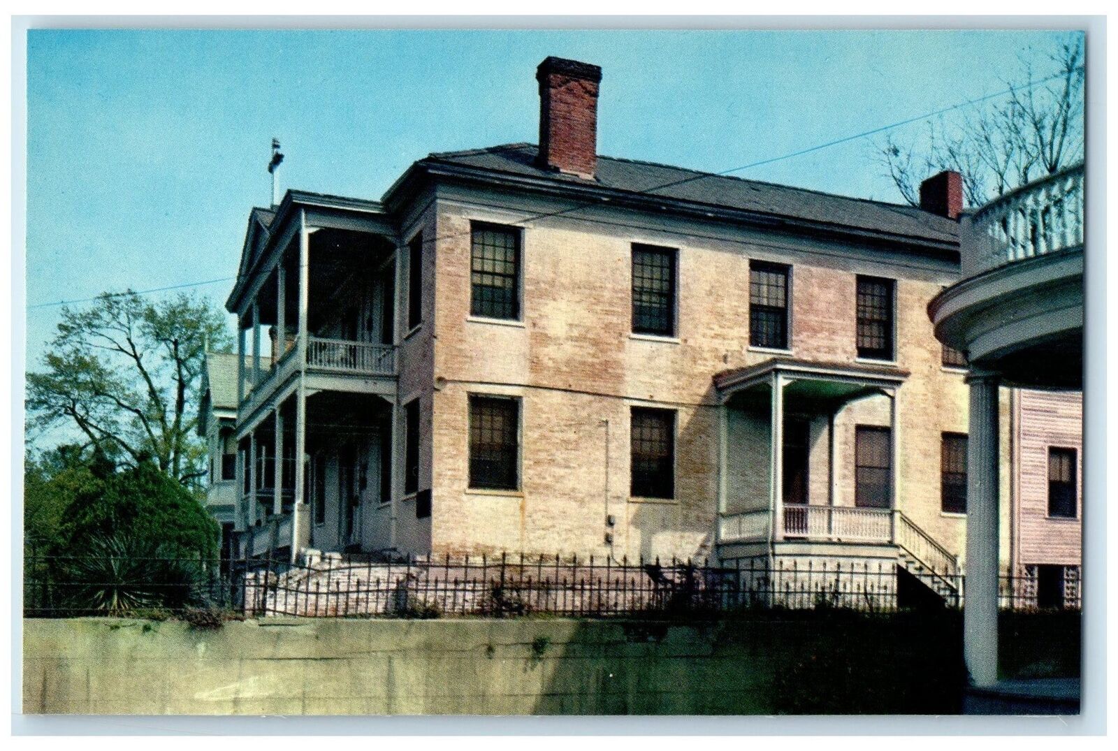 c1950\'s Pemberton Headquarters Building View Vicksburg Mississippi MS Postcard