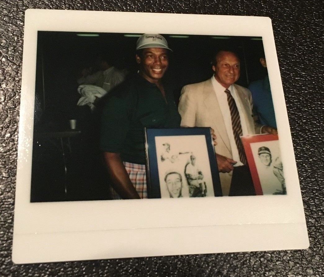 Ernie Banks And Stan Musial Kodak Instant Polaroid Photo Original Photograph 1/1