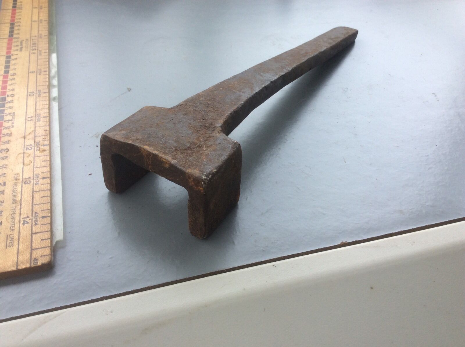 Wagon Axel Nut Wrench ? Rare Antique Blacksmith Made Metal