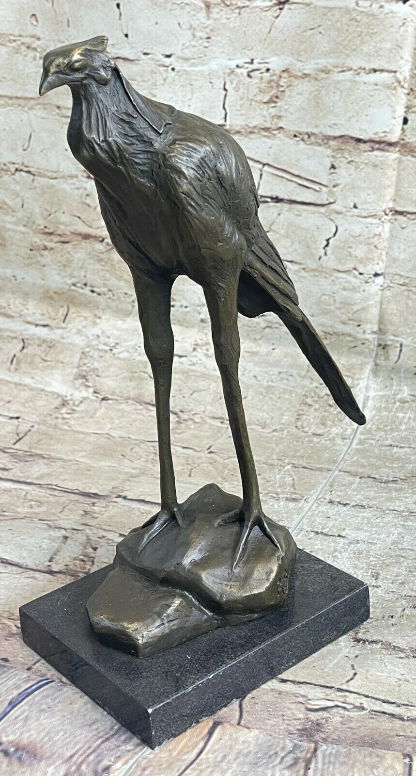 Bronze Bird by Rembrandt Bugatti - Marabou Stork - signed Sculpture Home Artwork