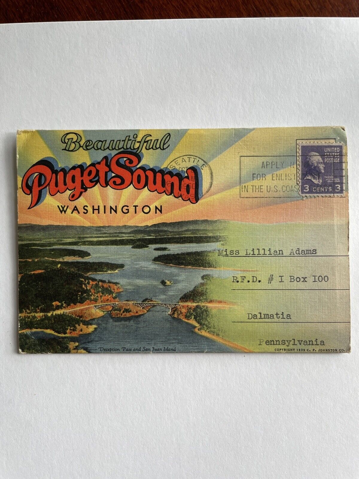1950 PUGET SOUND AREA WASHINGTON Souvenir Folder 20 Scenes Salmon Fishing, Towns