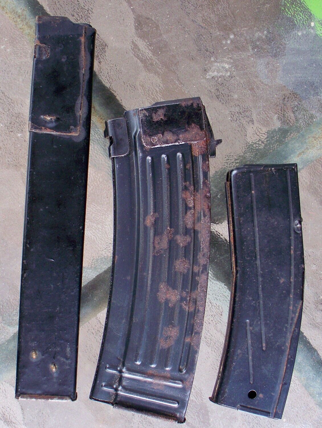 3  Vintage Metal Rifle Ammo Clips ... ammunition parts lot