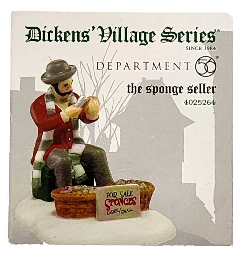 The Sponge Seller Dept 56 Dickens Village Accessory 2012