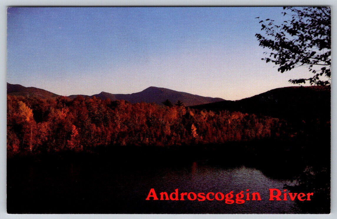 Androscoggin River New Hampshire Maine ME Postcard