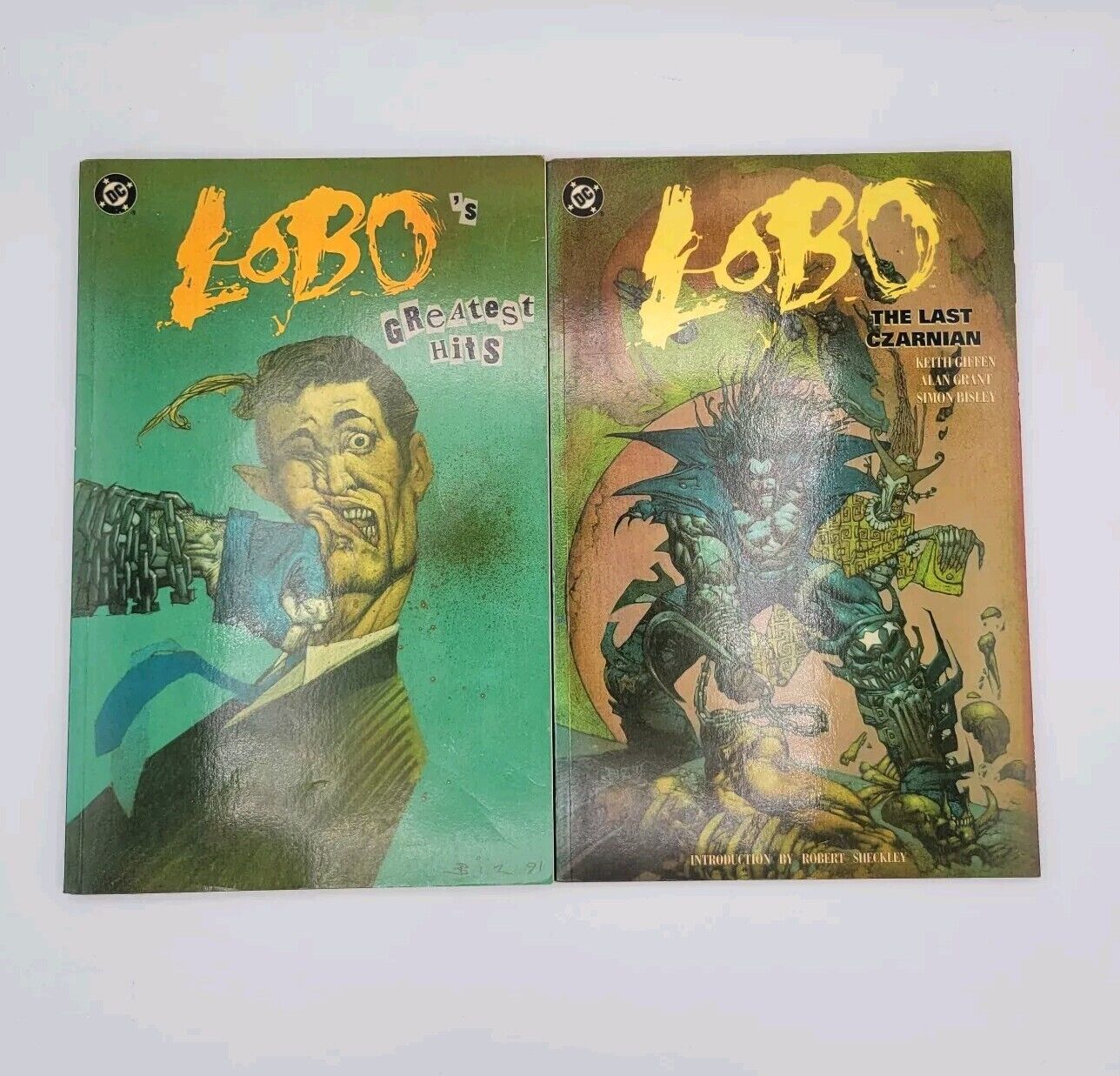 Lobo The Last Czarnian & Greatest Hits TPB Giffen Grant DC Comics 1991 Lot Of 2
