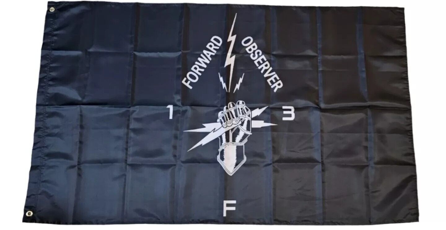 Army FIST flag forward observer Fister 13f 3'x5'