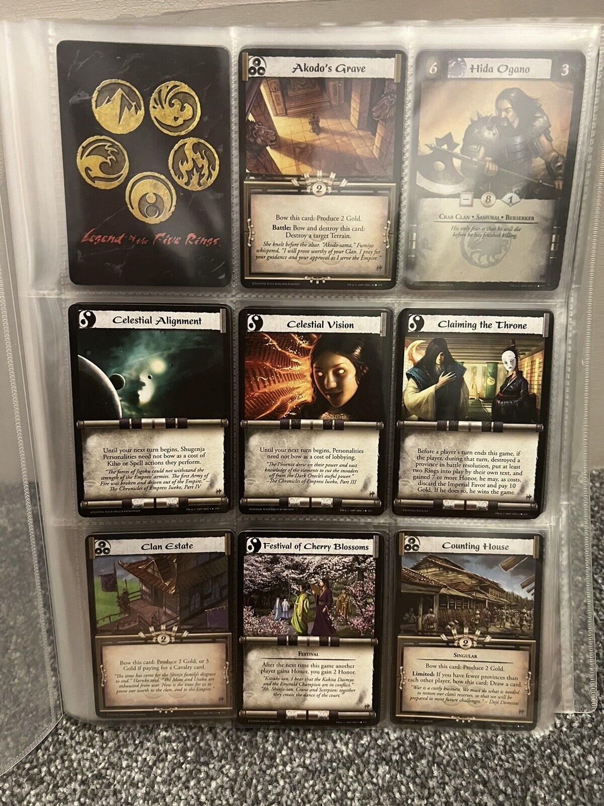 L5R CCG TCG. Legends of the Five Rings: Mixed Card Bundle