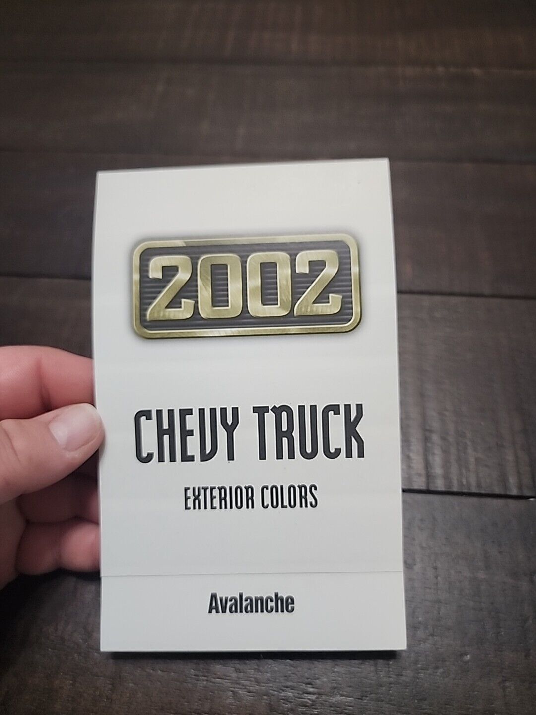 2002 Chevrolet Avalanche Exterior Colors Sales Literature/Brochure, Chevy