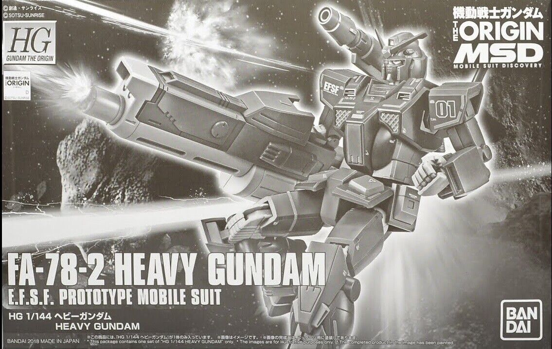 Bandai Gundam FA-78-2 Heavy Mobile Suit HG 1/144 Model Kit USA Seller