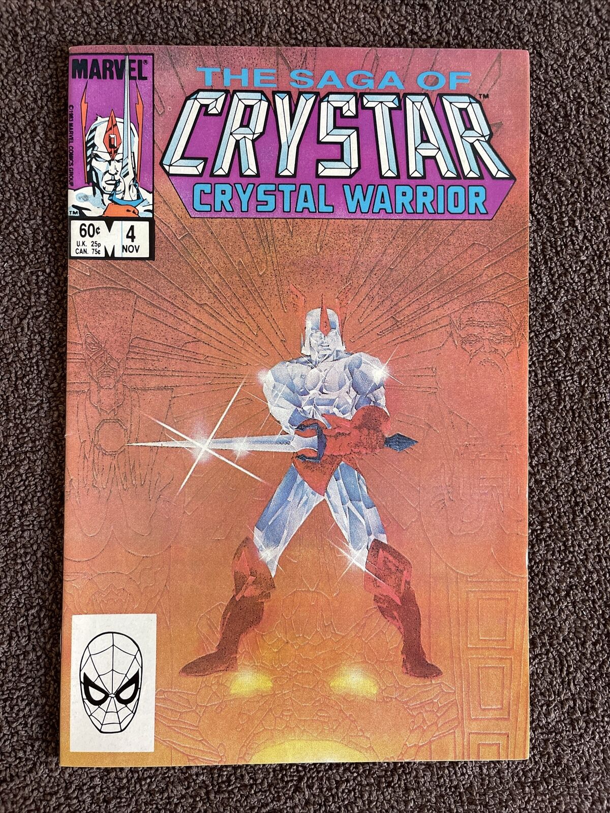 Saga of CRYSTAR Crystal Warrior #4 (Marvel, 1984) Michael Golden Cover