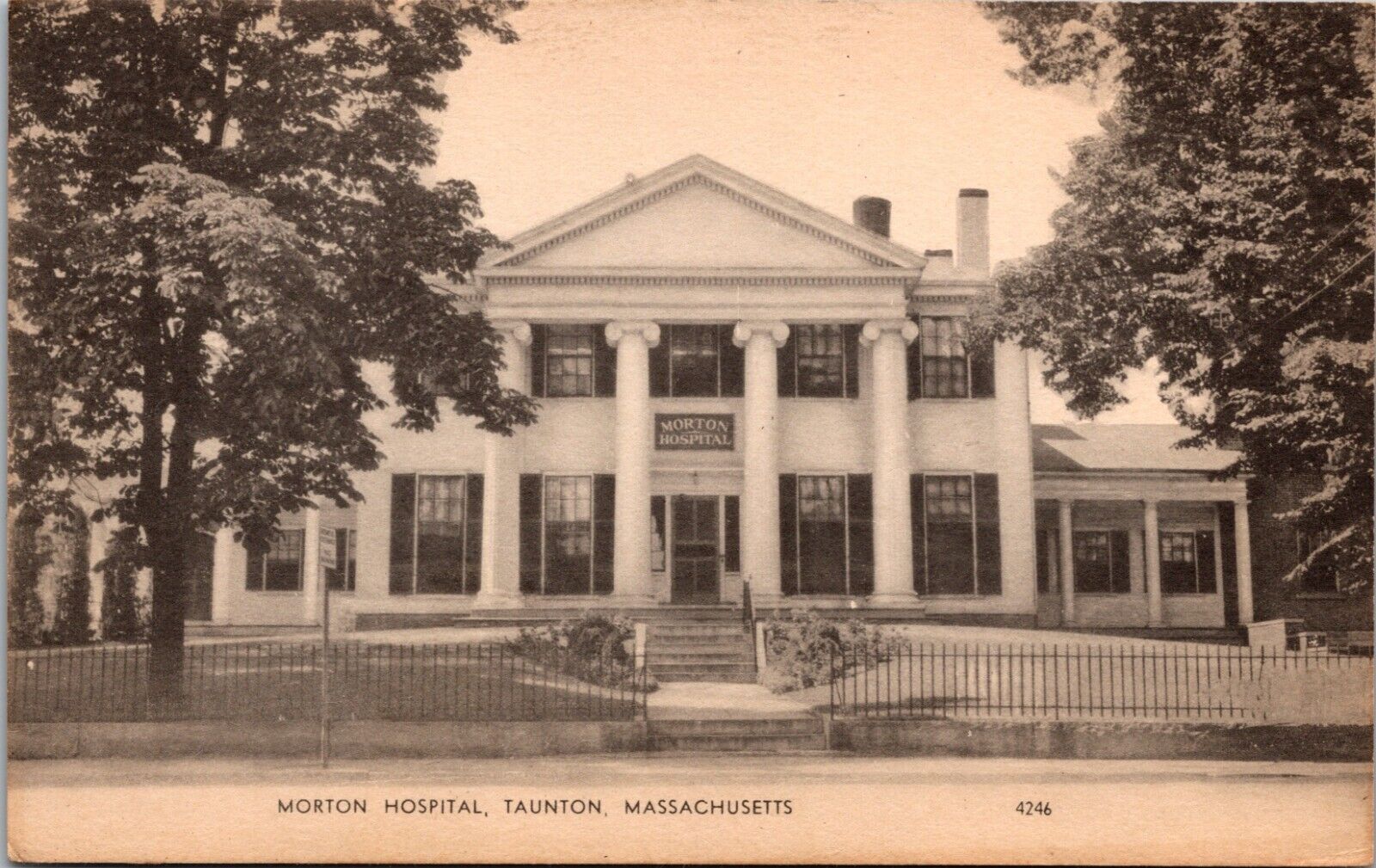 Morton Hospital Taunton Massachusetts UNP UNP DB Postcard