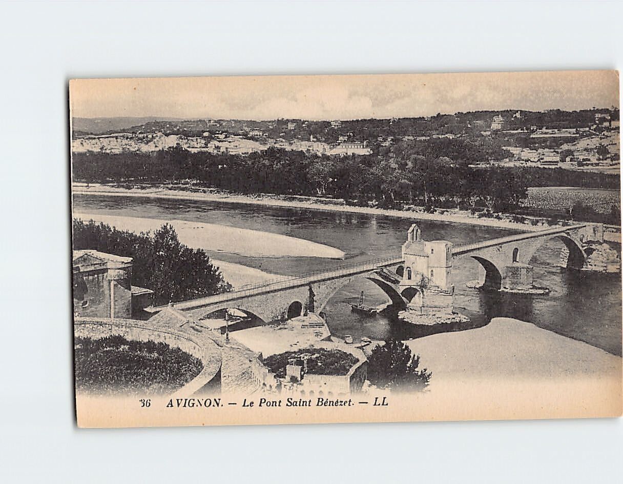 Postcard The Pont Saint-Bénézet Avignon France