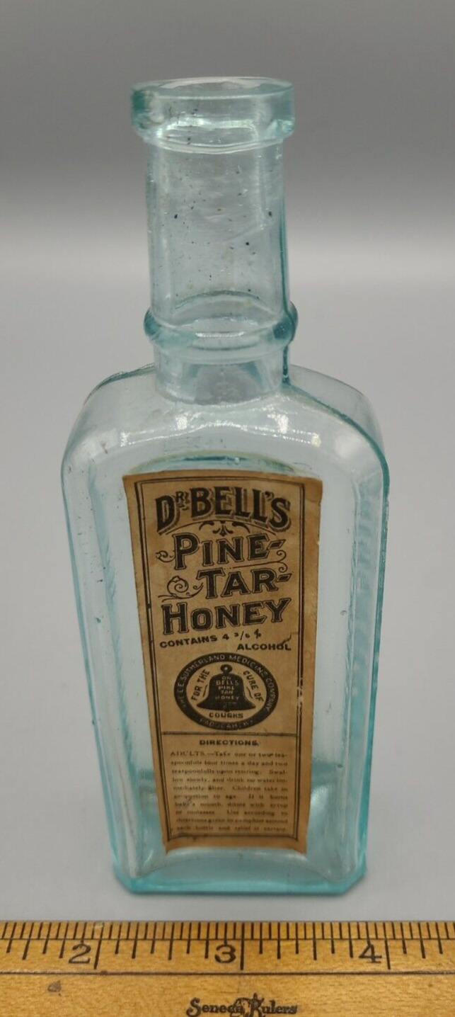 Antique Dr. Bells Pine Tar Honey - Southern Medicine Co - Paducah, KY - w/ Label