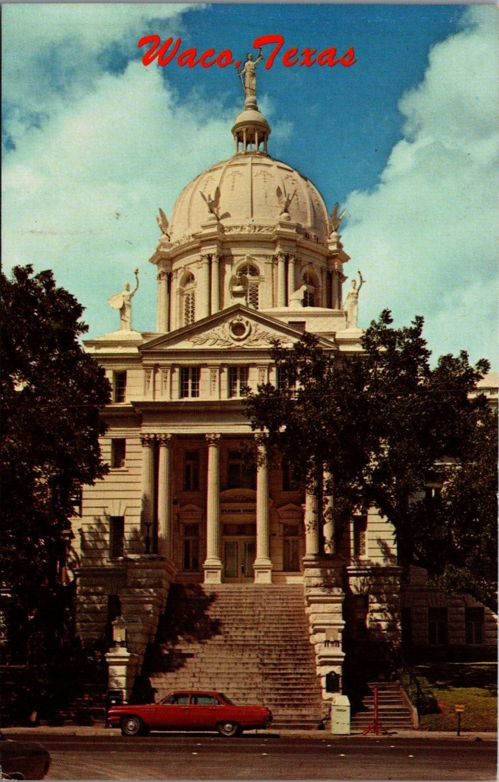 Waco Texas McLennan County Court House Unposted Vintage PC