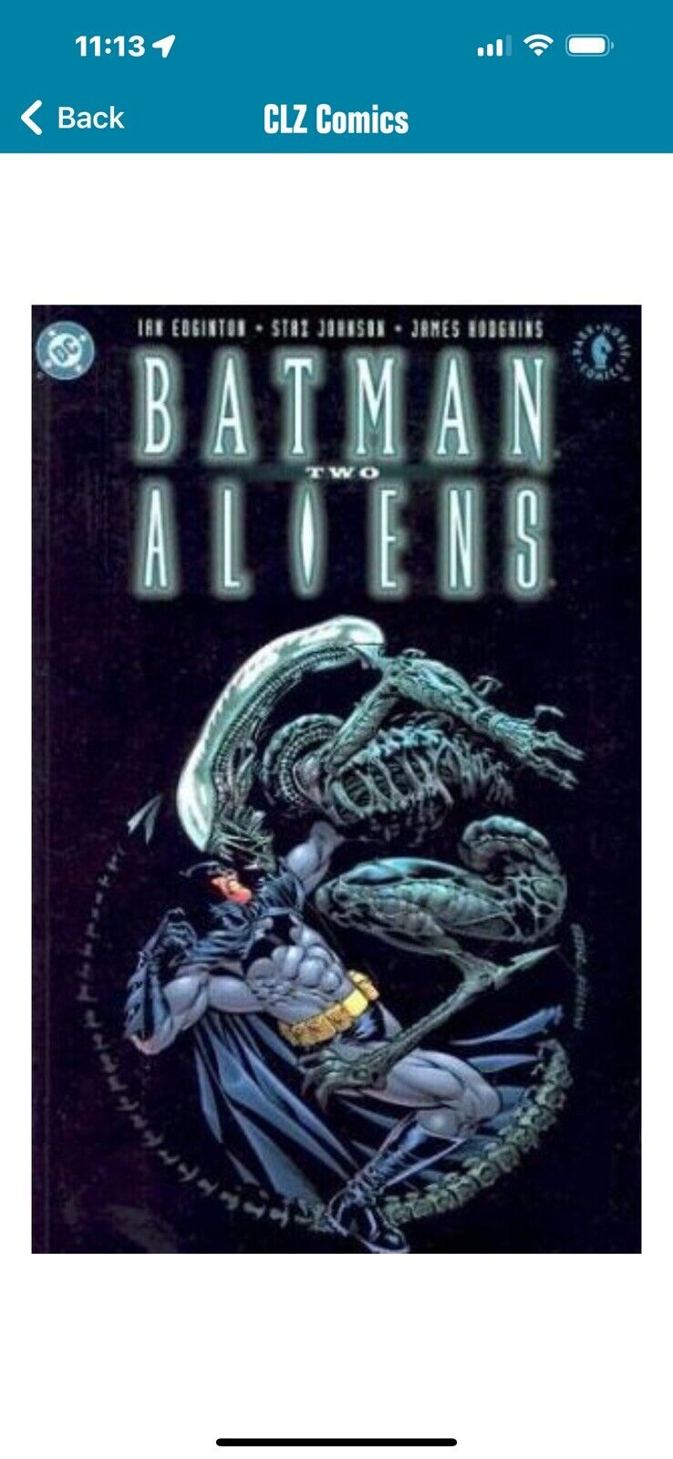 1-3 Batman / Aliens Two (DC Comics October 2003) plus a paperback.  no returns