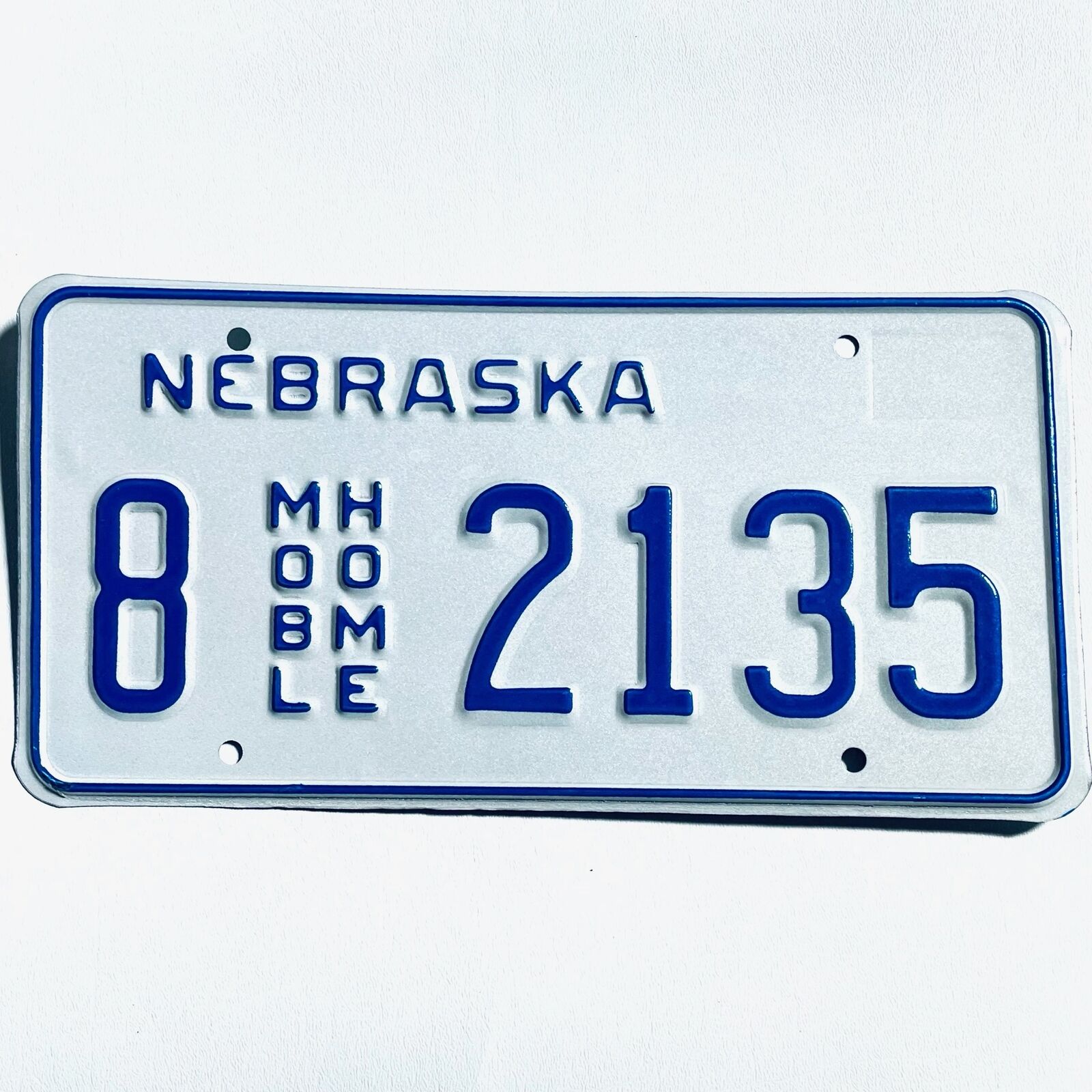  United States Nebraska Base Mobile Home License Plate 8 2135