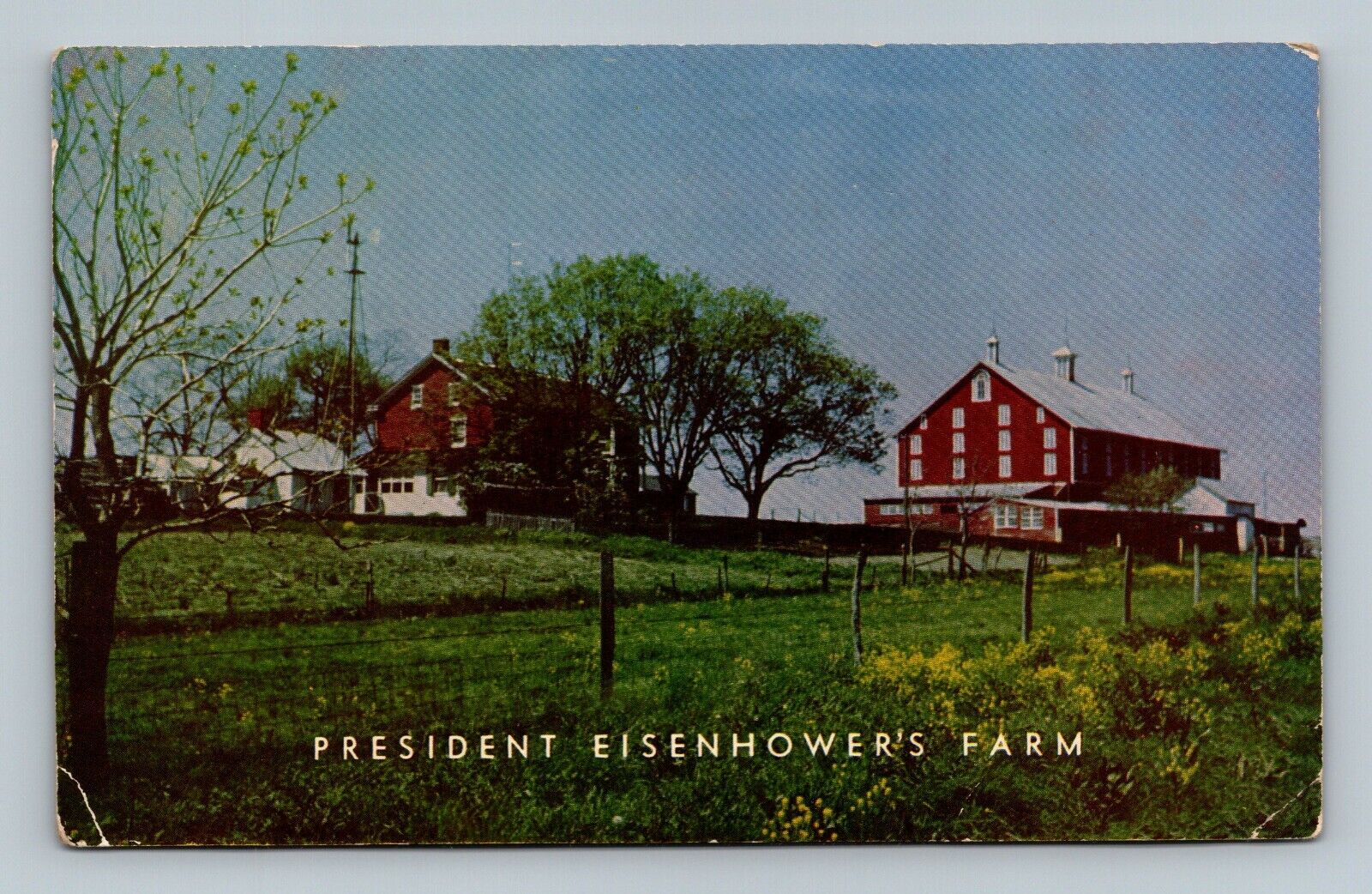  President Eisenhower\'s Farm Gettysburg Pennsylvania PA Unused Postcard