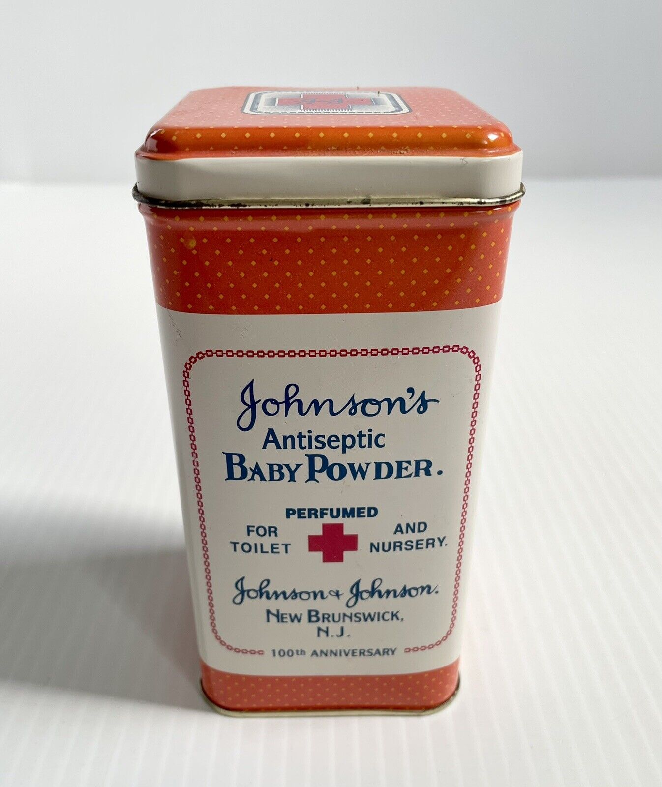 Vintage 100th Anniversary Johnson\'s Antiseptic Baby Powder Collector\'s Tin