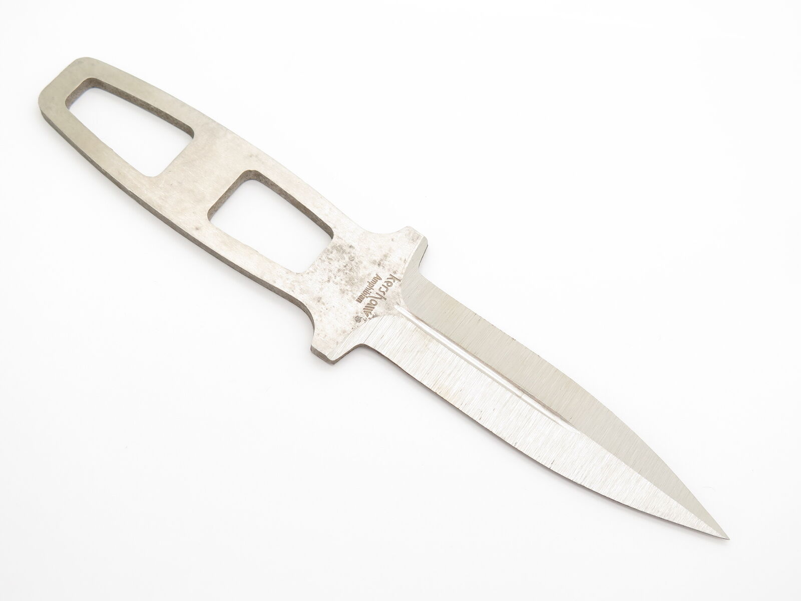 Vtg 80s Kershaw 1006 Amphibian Hattori Seki Japan Dagger Fixed Knife Blade Blank