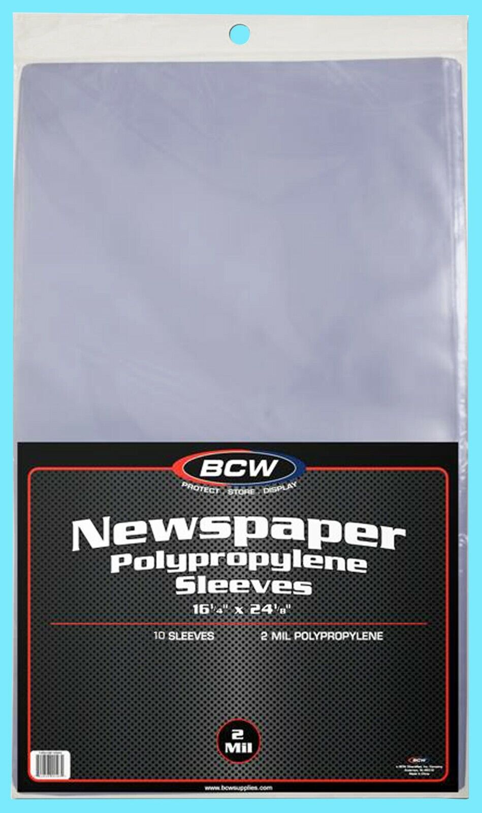 10 BCW 16X24 NEWSPAPER STORAGE SLEEVES 2 MIL Art Photo Print 16-1/4