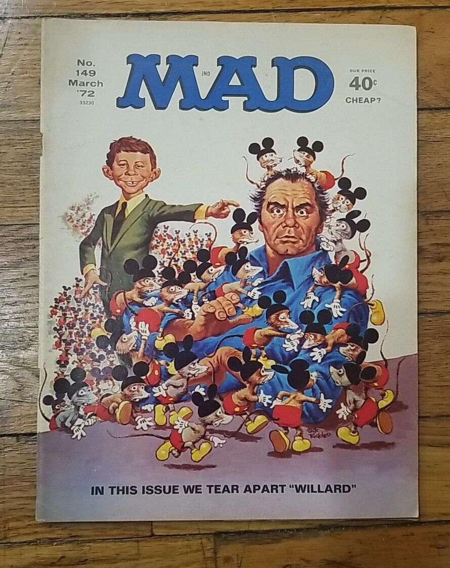 Mad Magazine #149 - Mar 1972 Willard Rat Horror Movie 