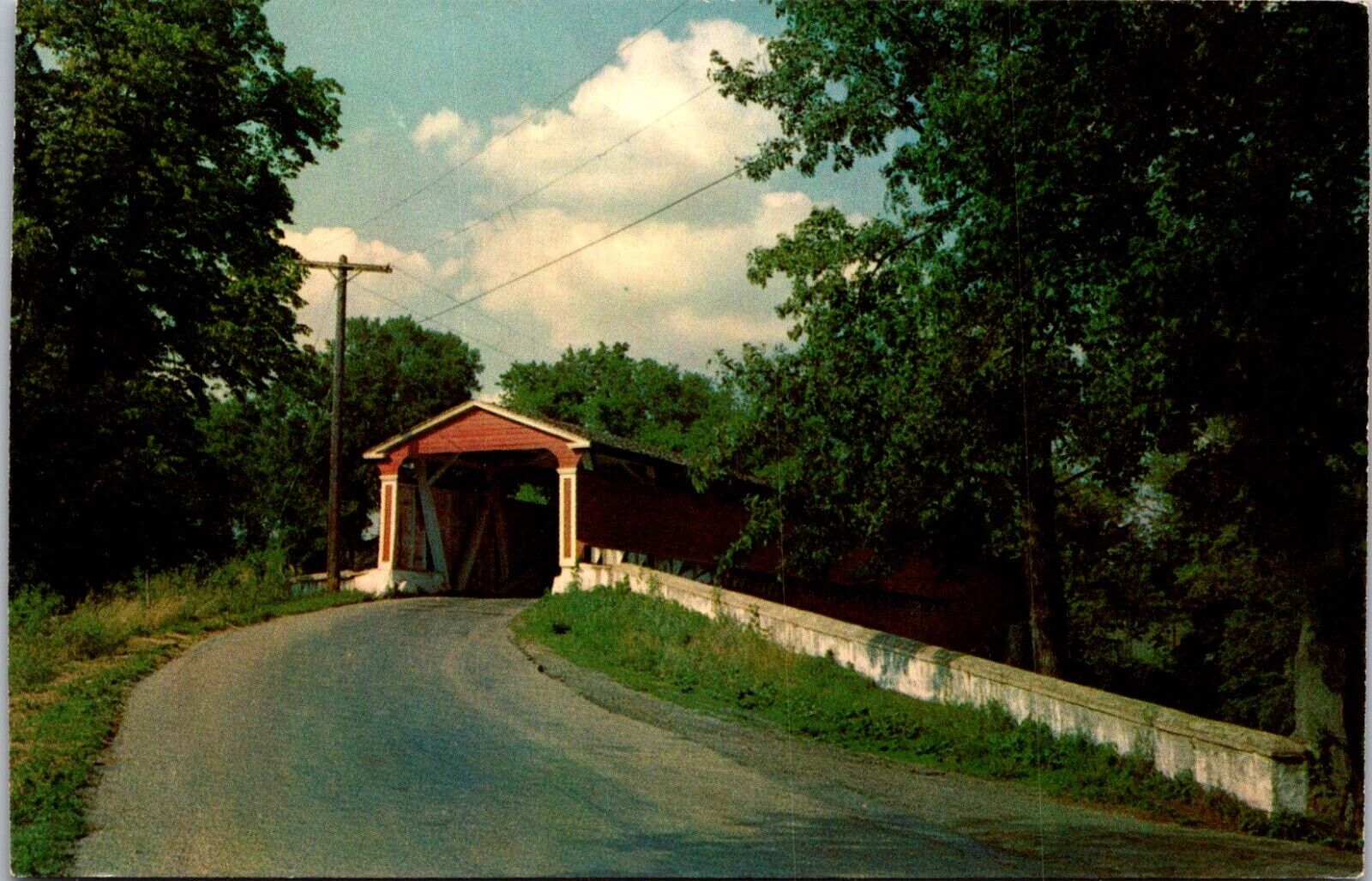 Postcard Wilmington Delaware Smith\'s Covered Bridge Vintage Unposted