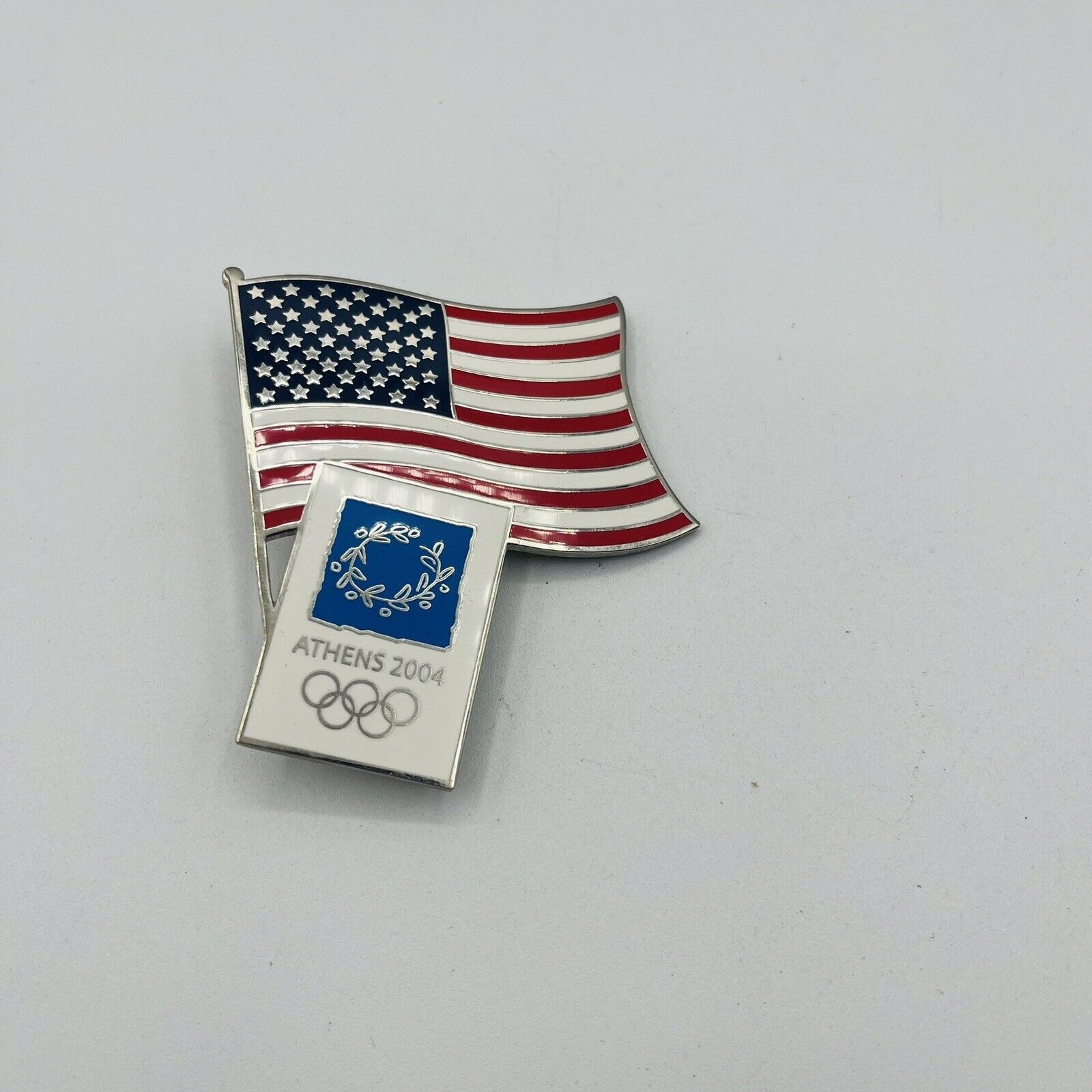 Athens 2004 Olympics American Flag Pin