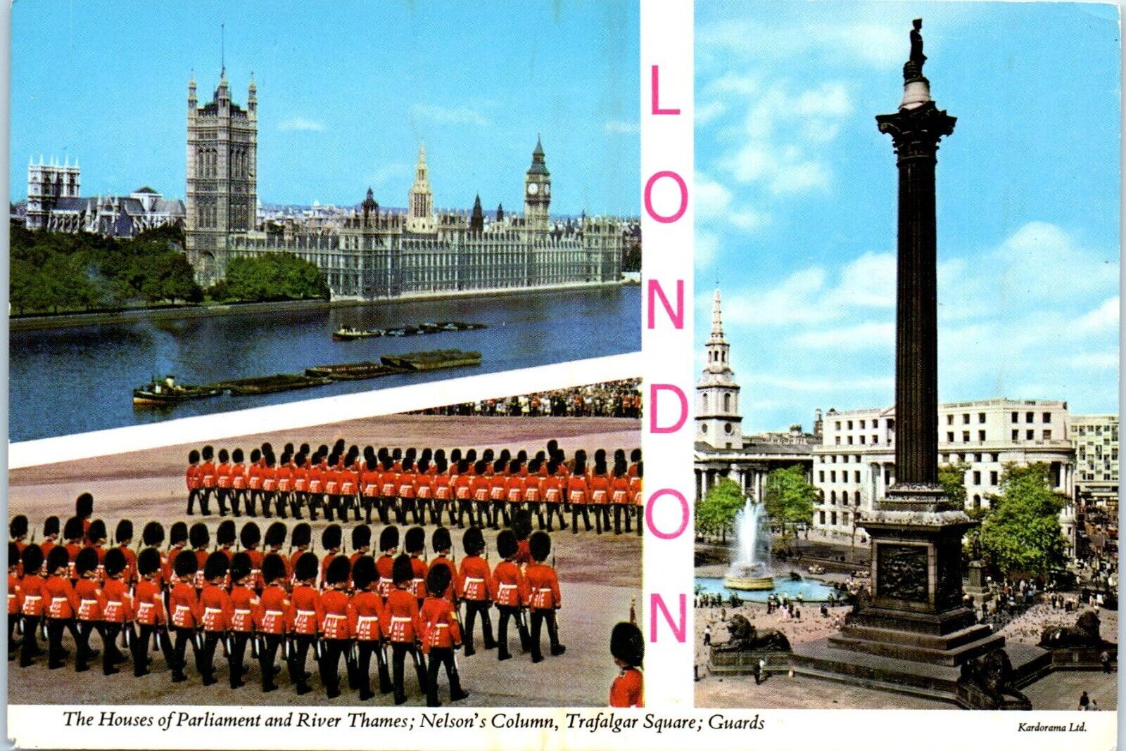 London, England Multiview Banner Postcard