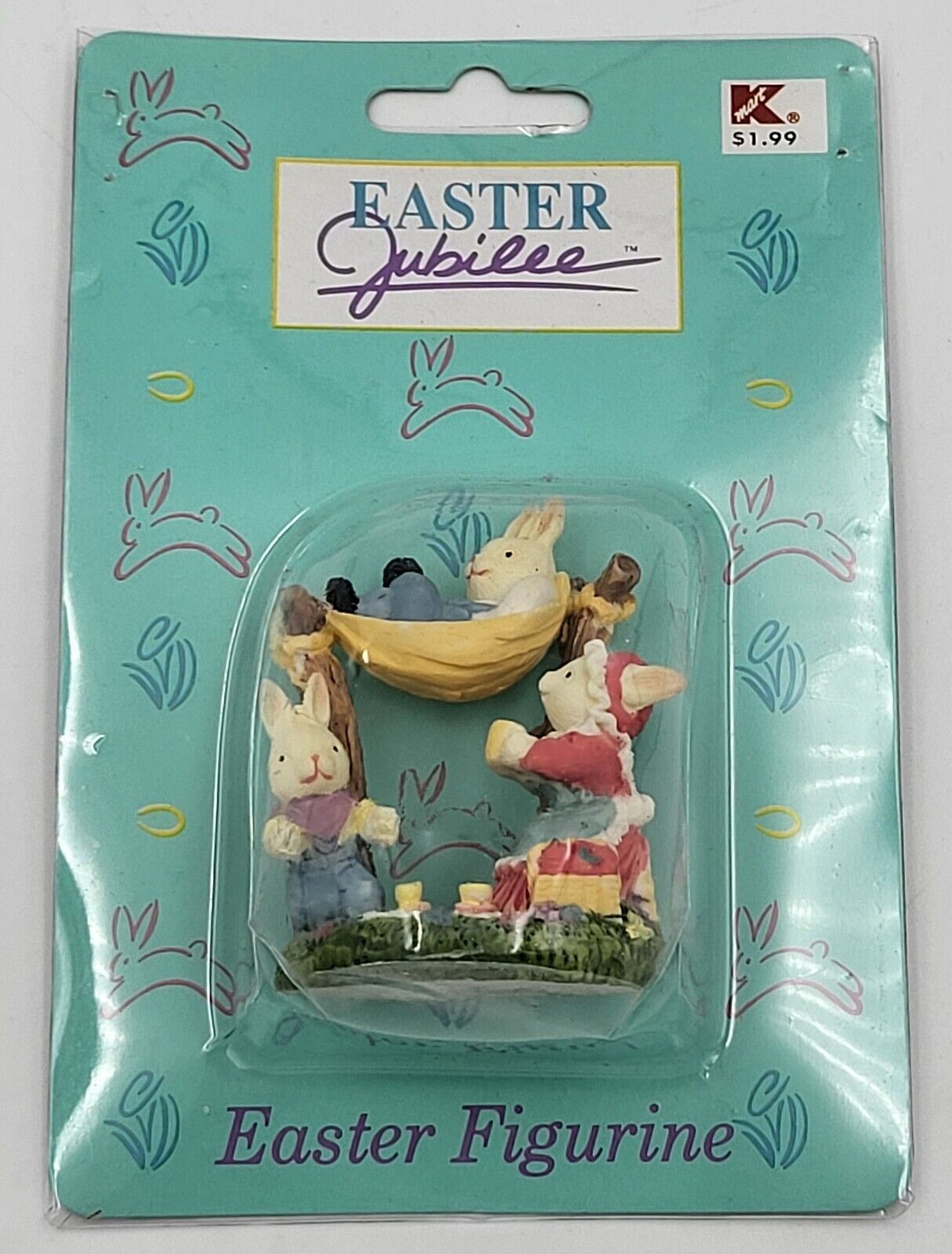Vintage Kmart Easter Jubilee Figurine Bunny Decoration - New