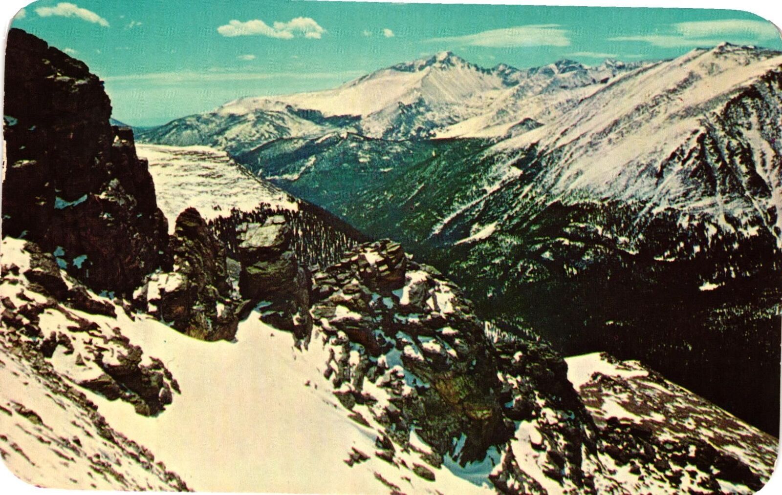 Vintage Postcard- Long's Peak, Rocky MountainNational Park, CO 1960s