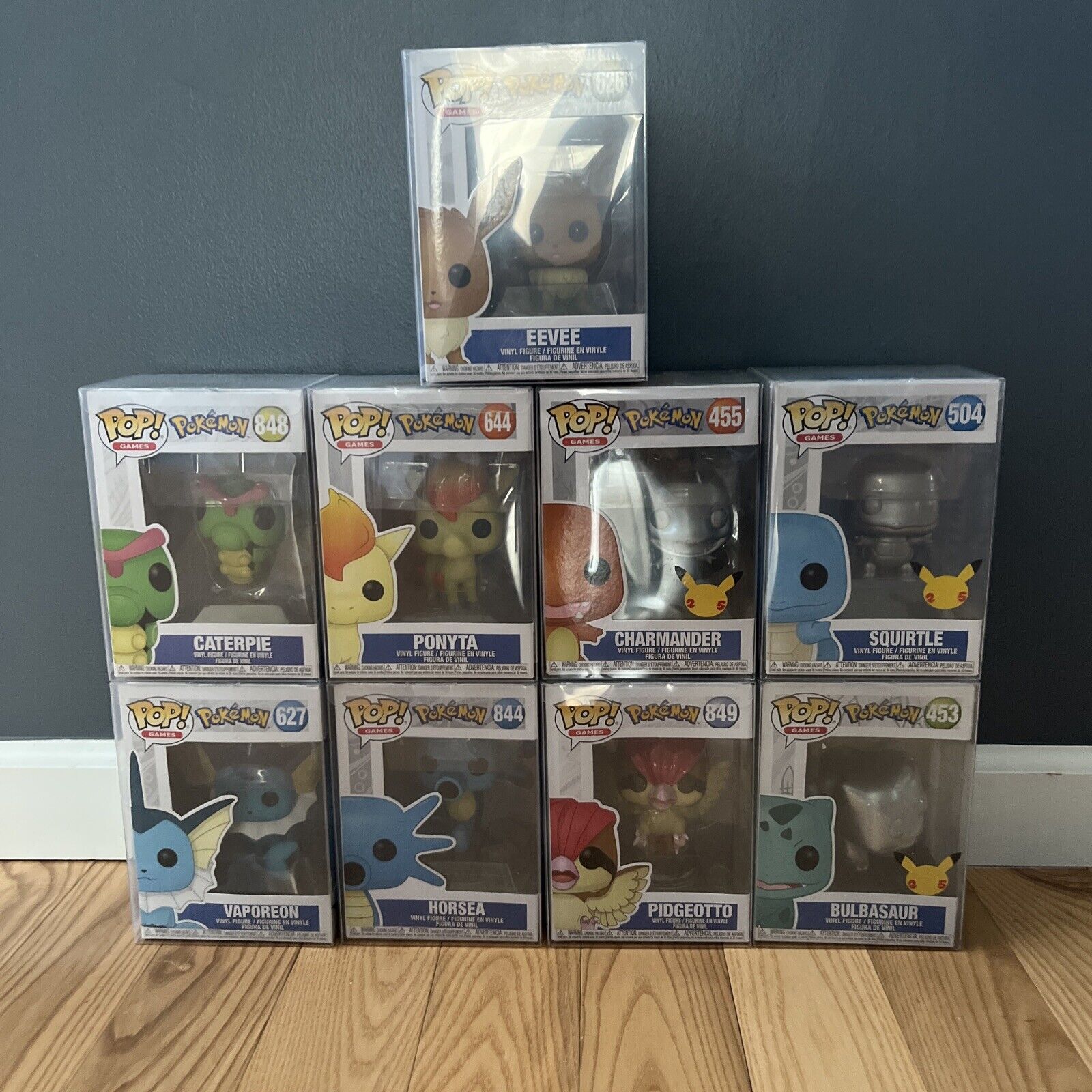 Pokemon Funko Pop Lot Of 9 Charmander Bulbasaur Squirtle Evee And More 25 Year