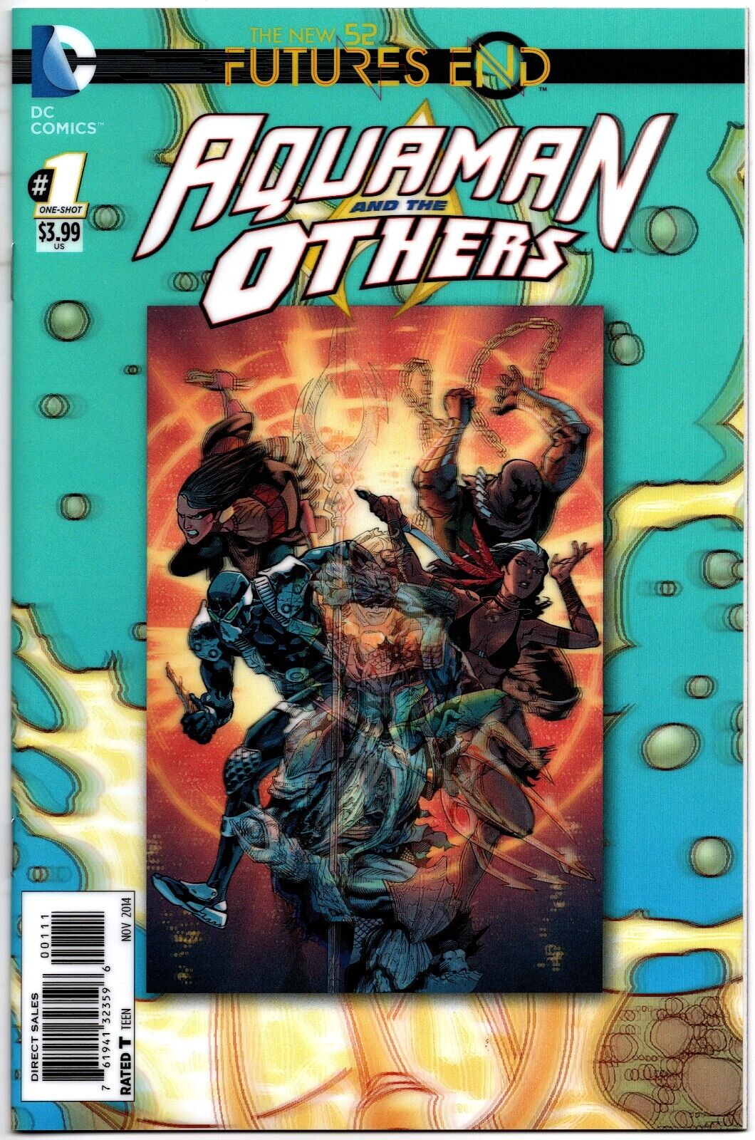 Aquaman and the Others Futures End #1 (One-Shot) 3D Lenticular Cover New 52