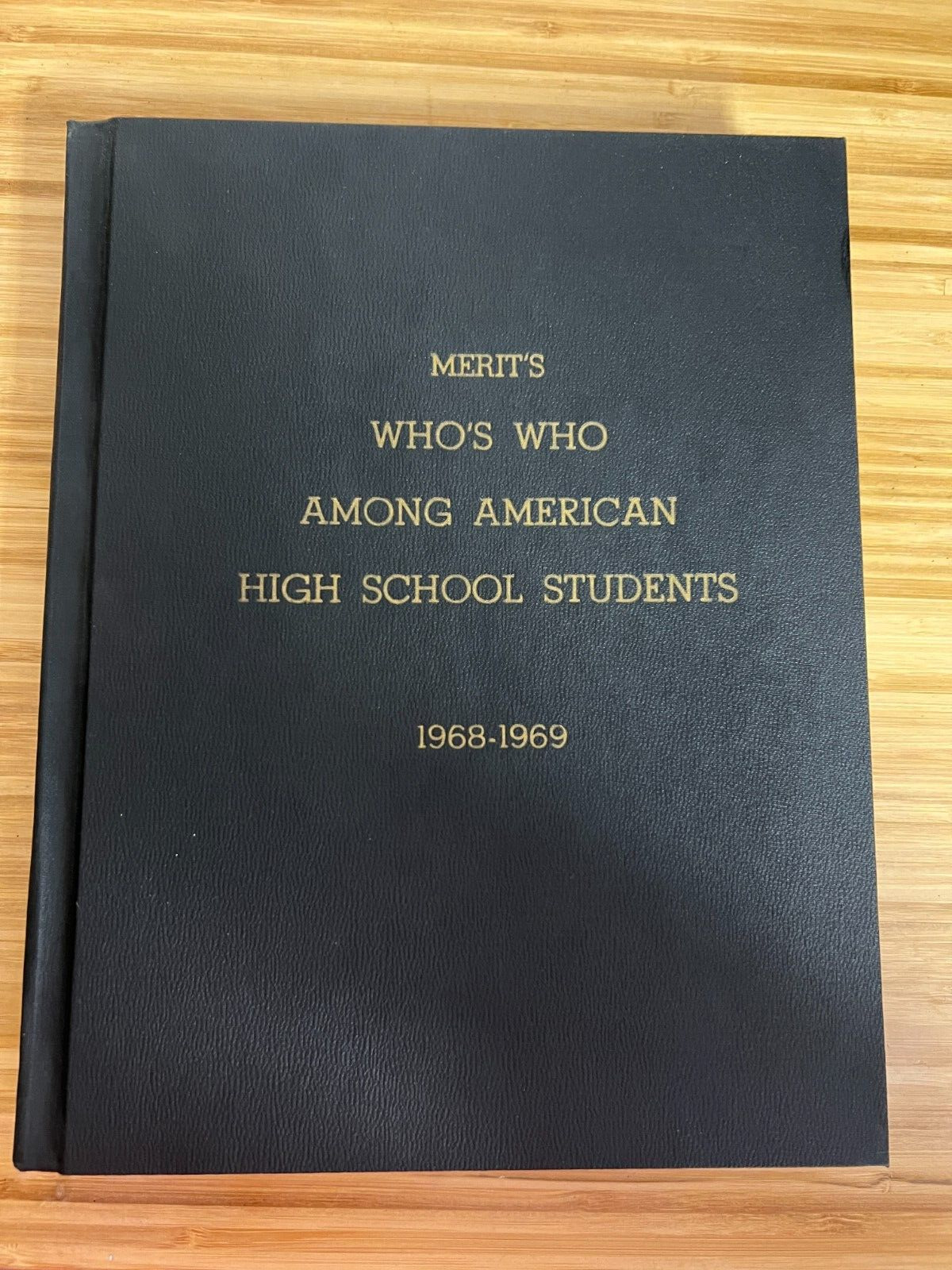 1968-1969 Who’s Who Among American High School Yearbook Of Students -vintage