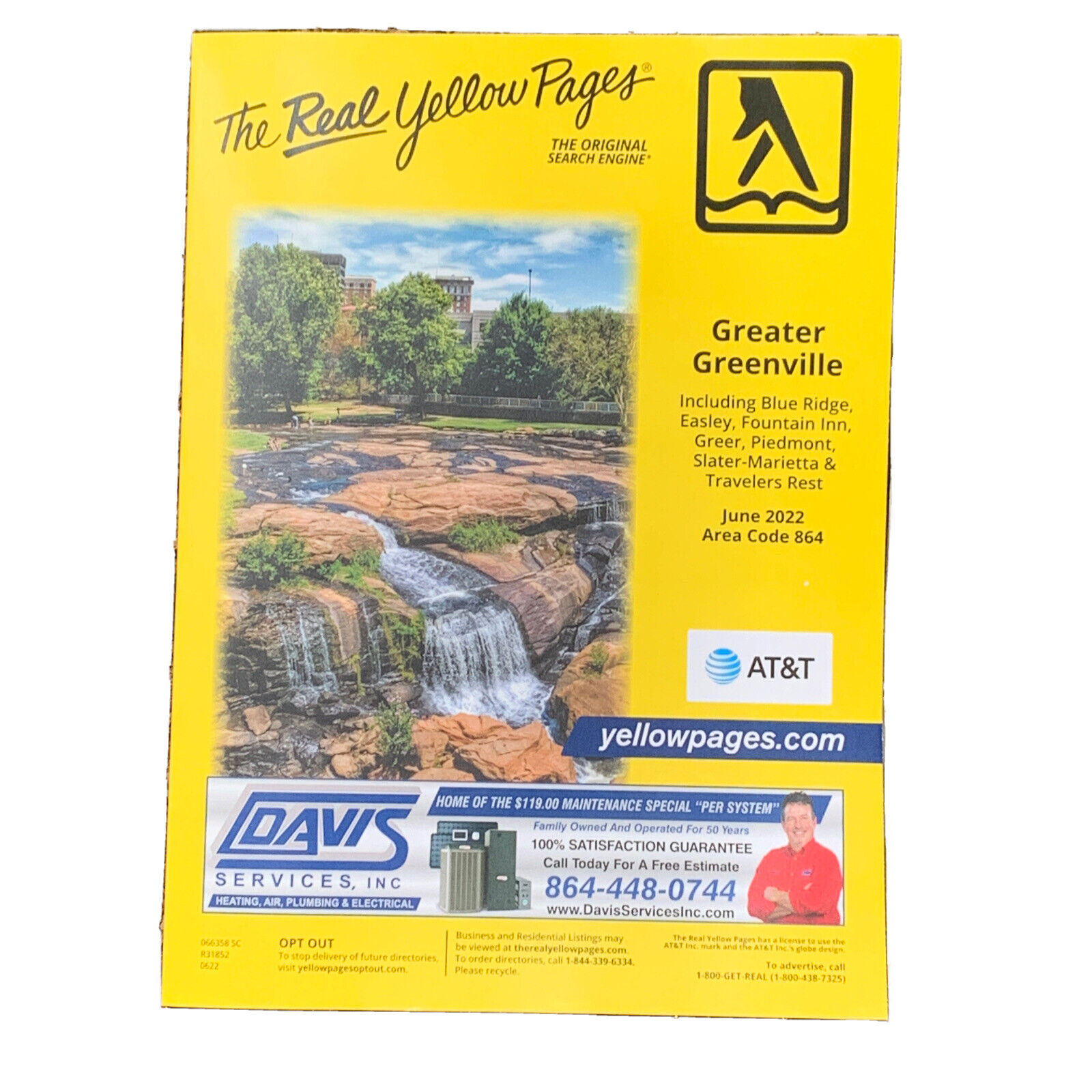 Yellow Pages Phone Book Telephone Directory Greenville Blue Ridge Easley SC