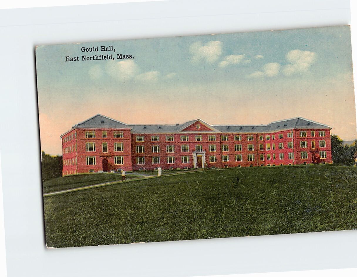 Postcard Gould Hall East Northfield Massachusetts USA
