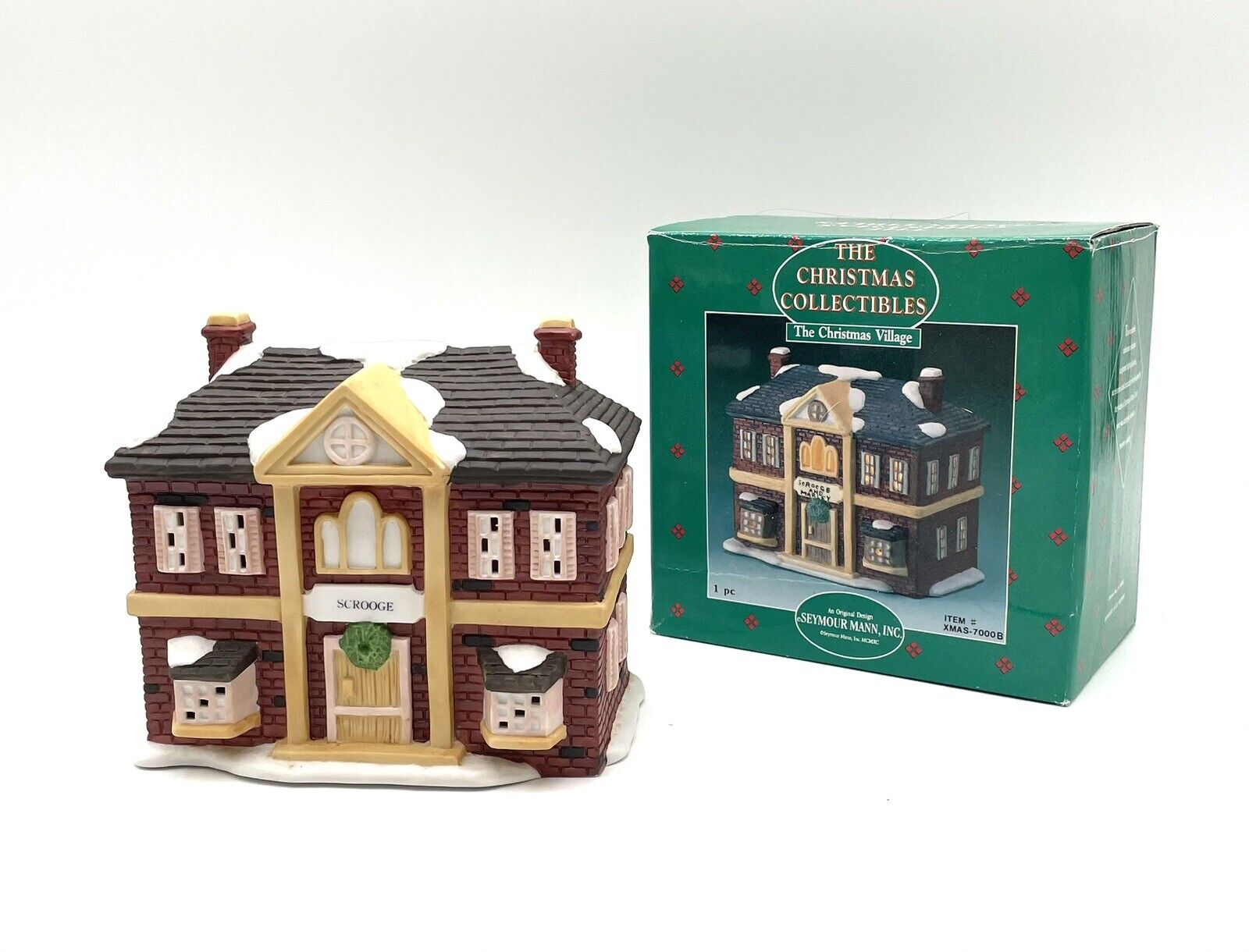 Seymour Mann Christmas Lighted Village Scrooge With Original Box