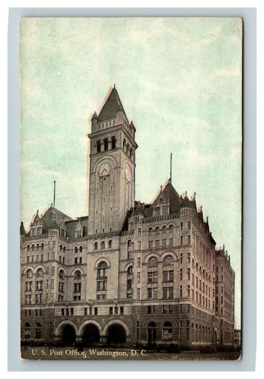 Columbia Polytechnic Institute Post Office Washington D.C. 1910 Old Postcard